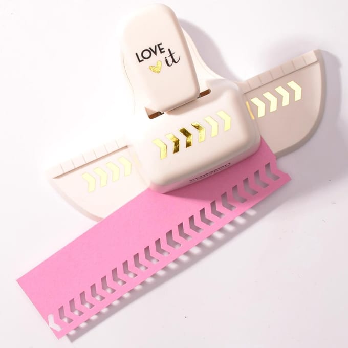 Vaessen Creative Pons - Randpons Visgraat - 1,3 x 4,5 cm - Ivoor