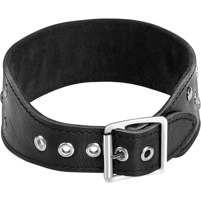 Rimba - Collar 4 cm breed versierd met studs