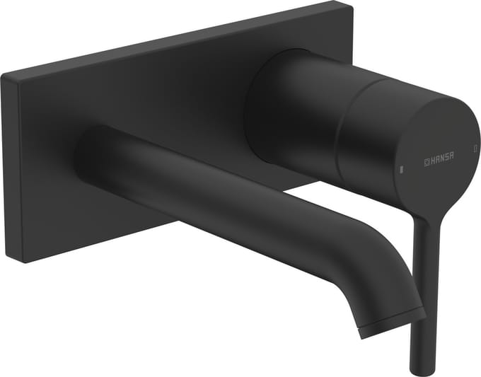 Hansa Vantis Style - Inbouw wastafelkraan, mat zwart 5480210733