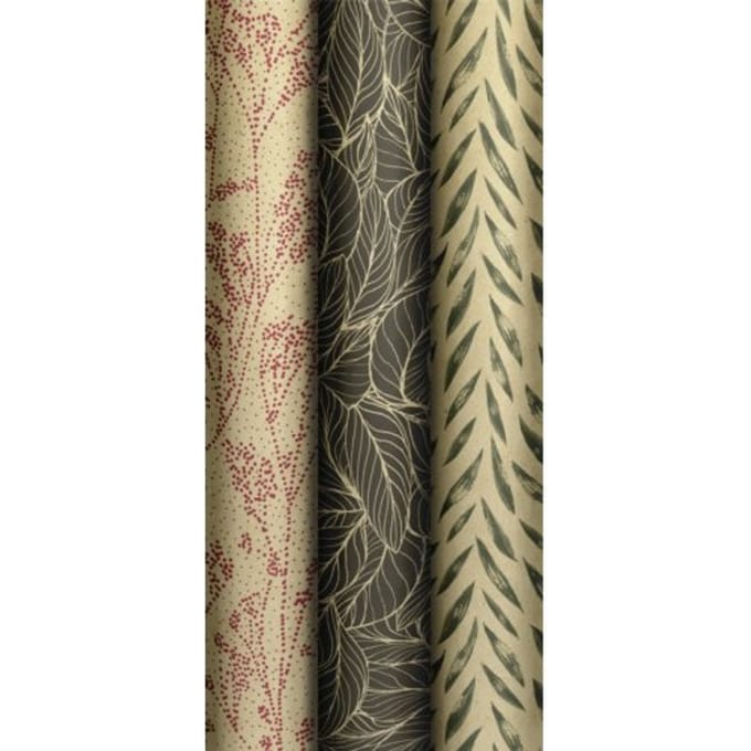 Stewo kerst cadeaupapier lasting mood, formaat 70 x 200, assorti