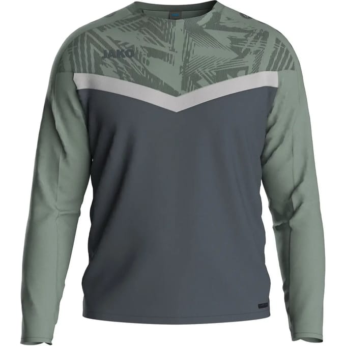 Jako Iconic Sweater Kinderen - Zachtgrijs / Mintgroen / Antra Light | Maat: 152