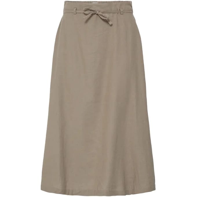 Midirok van mix van linnen en viscose model 'LINNO'