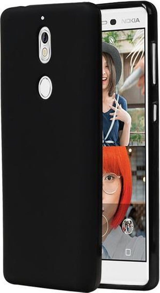 Zwart TPU back case cover Hoesje voor Nokia 7