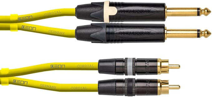 Cordial CEON DJ PLUG-RCA 1.5 Y Cinchkabel 1,5 m - Audio kabel