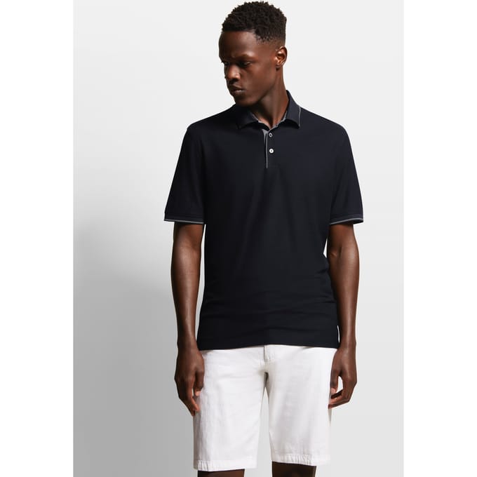 Bugatti Herren Poloshirt met lichte structuur