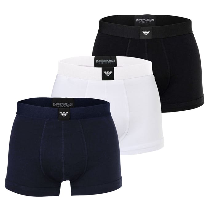 Emporio Armani Boxershorts ESSENTIAL LOGOLABEL Set van 3