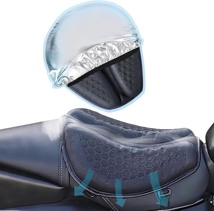 Universeel Motorfiets Zitkussen Gel Grote Schokdemping Ademend Comfort