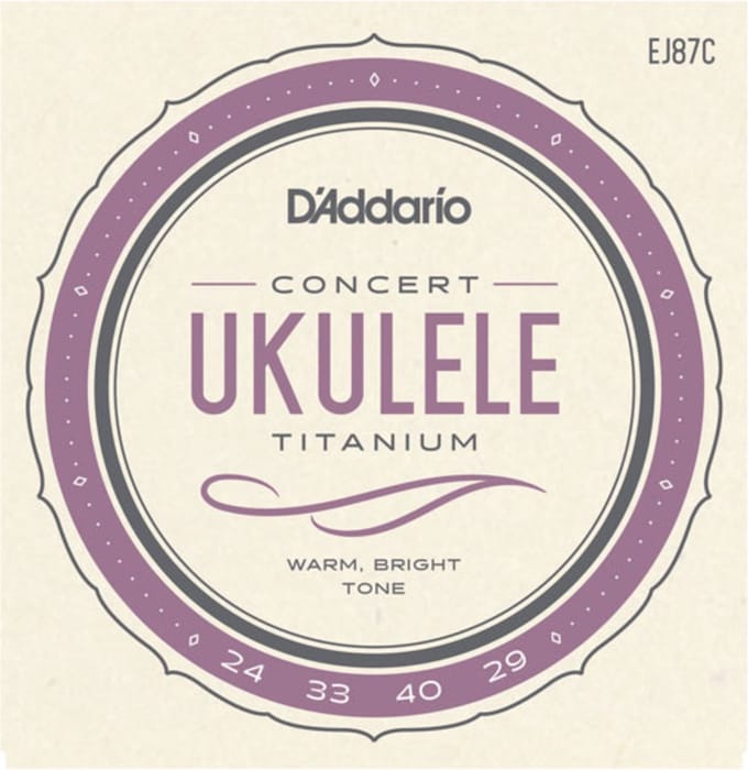 D'Addario EJ87C Titanium Concert Ukulele Snaren (24-29)