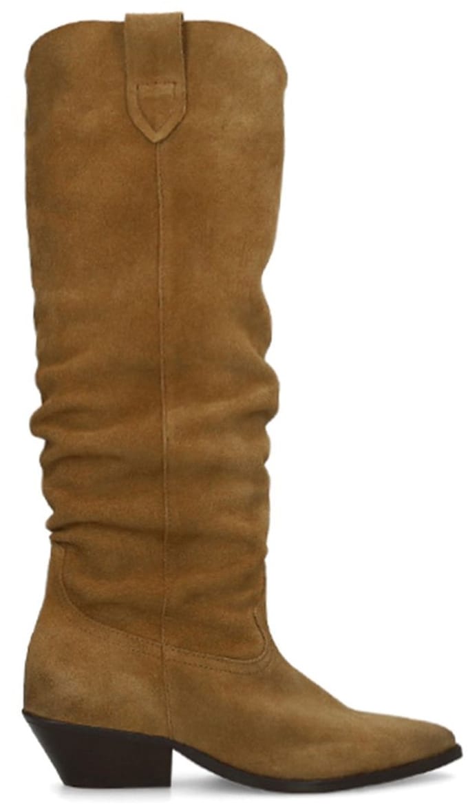 Sacha - Dames - Cognac suède cowboylaarzen - Maat 36