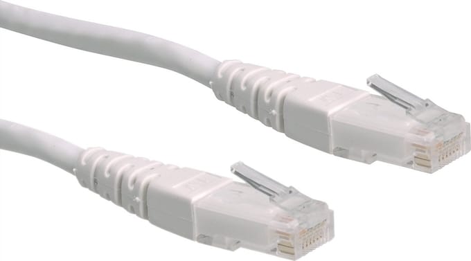 ROLINE Patchkabel Cat.6 UTP (Class E), wit, 3 m