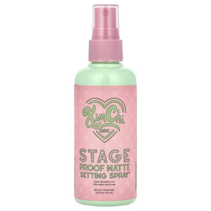 KimChi Chic Beauty, Stage Proof Matte Setting Spray®, 01 Mat Finish, 3,55 fl oz (105 ml) white