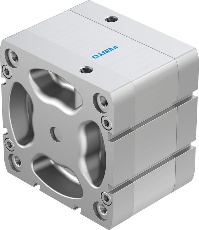 Festo Compacte Cilinder 100mm Boring 20mm Slag ISO 21287 Dubbelwerkend - 577201 - P2BUX