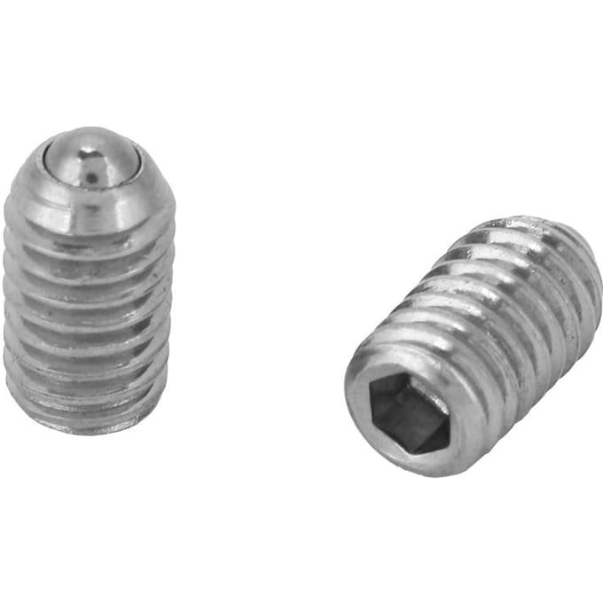 Lot de 20 vis à bille à ressort hexagonales filetées en acier inoxydable (M6*10)