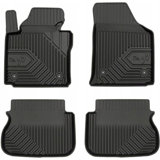 FROGUM No.77 – Rubber Automatten – VW Caddy 3 2003-2015 – TPE Materiaal – Perfecte Pasvorm – Hoge Opstaande Rand