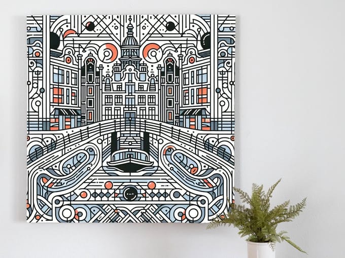 Kunstprint | Wanddecoratie | Canvas | 100 × 100 cm