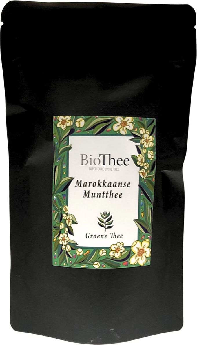 Marokkaanse Muntthee (Bio) 100 gr. premium biologische thee.