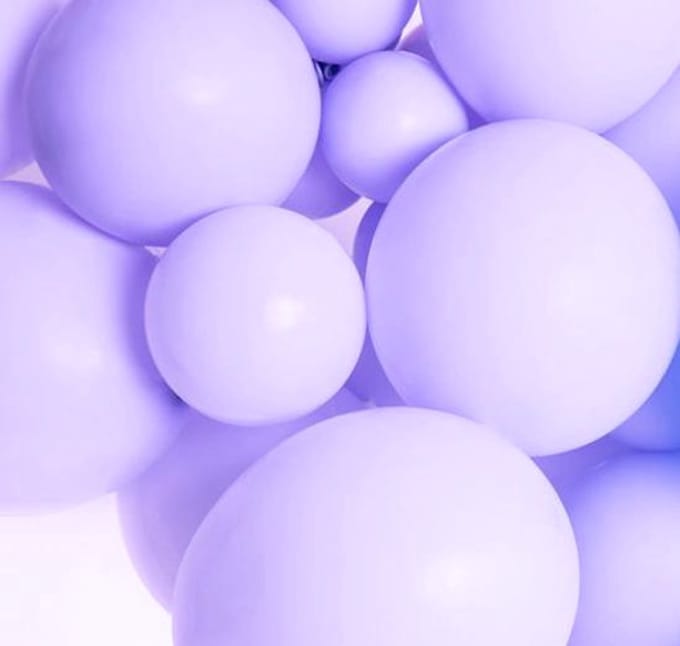 Ballonnen Pastel Licht Lila (10st)