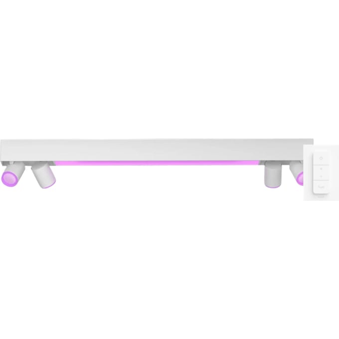 Philips Hue Centris Opbouwspot White and Color - Wit - Rechthoek - 4-spots + Dimmer