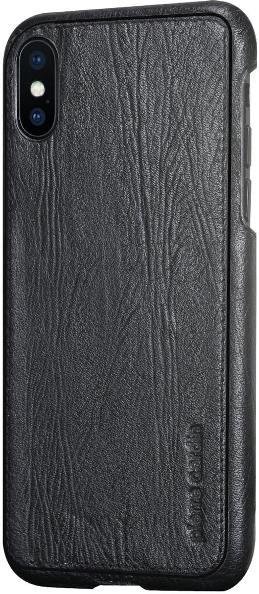 iPhone Xs/X hoesje - Pierre Cardin - Zwart - Leer