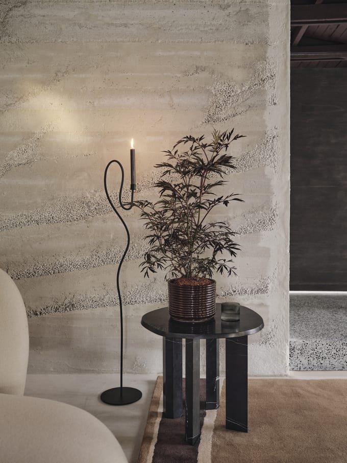Ferm Living Valse kandelaar - zwart