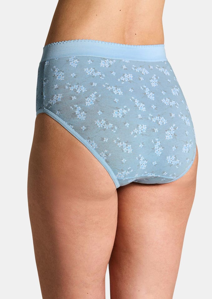 Set corrigerende slips van katoen - lichtblauw / wit - Gr. 42 van Goldner Fashion