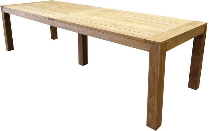 Krista dining tuintafel 300x100xH77,5 cm - poten 10 cm teak