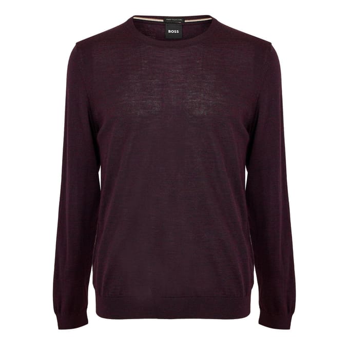 Hugo Boss Heren Leno-P Trui (Maroon)