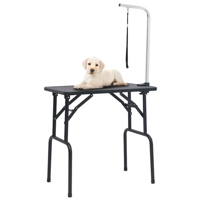 vidaXL - Hondentrimtafel - verstelbaar - met - 1 - lus