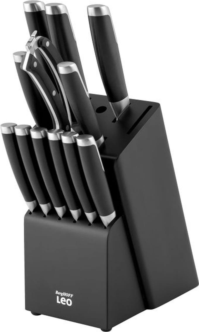 LEO 13-delige messenblok Graphite - Zwart -