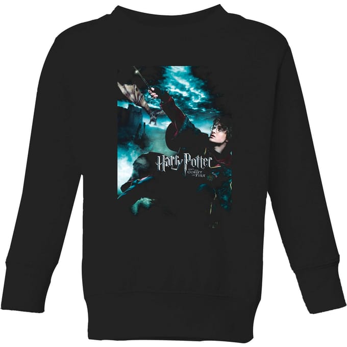 Harry Potter Goblet Of Fire Kids' Sweatshirt - Black - 98/104 (3-4 jaar)