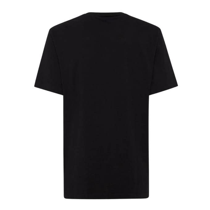 Dsquared2 Regular Fit T-shirt Met Rubberen Logo, Zwart