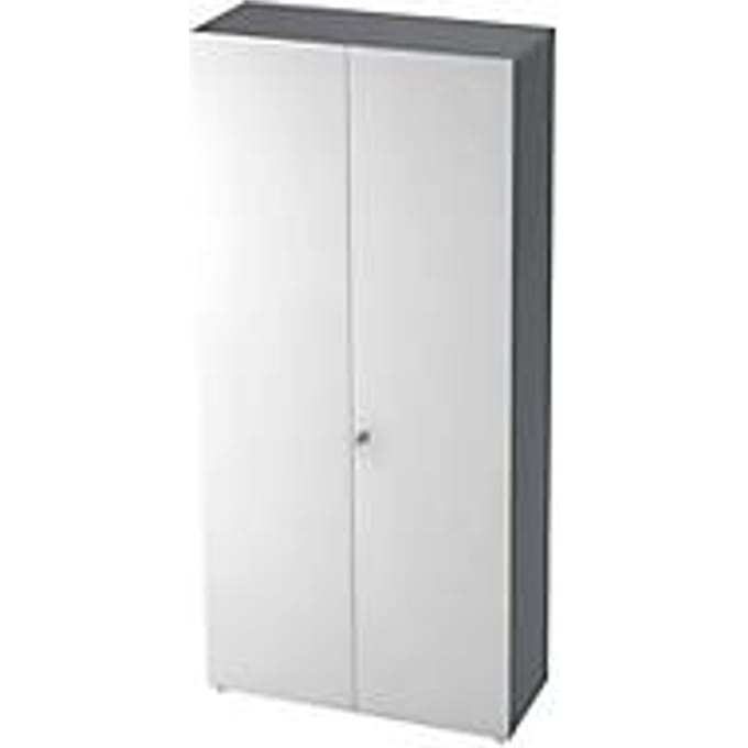 Archiefkast TOPAS LINE, 6 ordnerhoogten, B 1000 mm, grafiet/wit