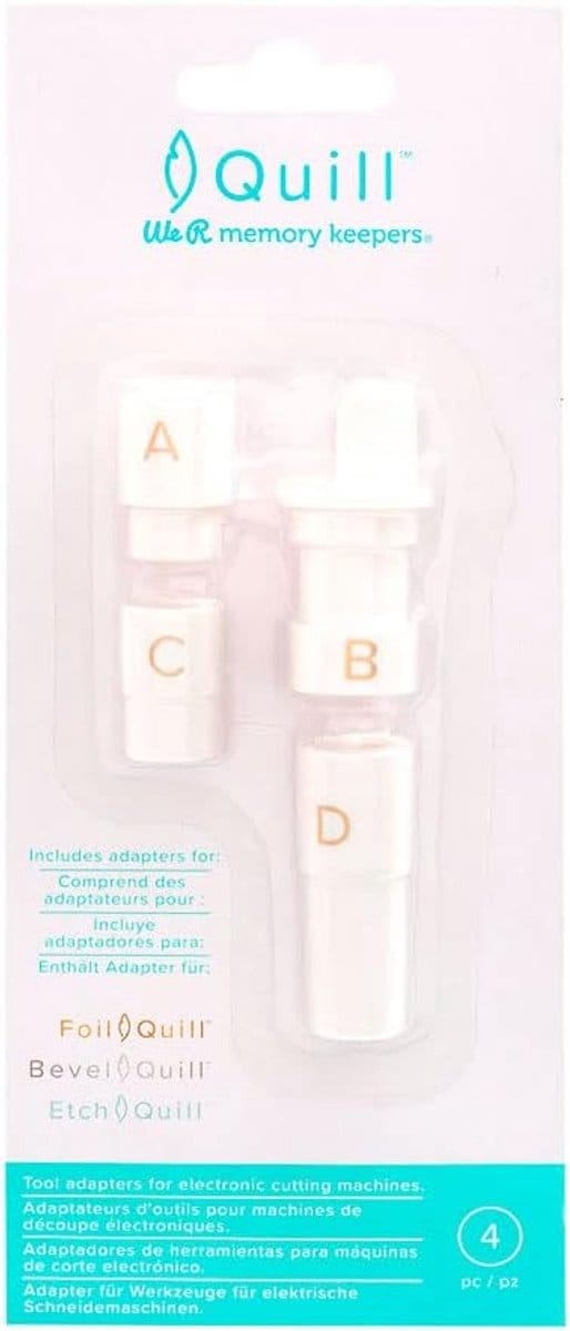 Gereedschap Adapters - Pen Tool - Scrapbook Maken - Universele Compatibiliteit - 4 Stuks - Gesorteerd