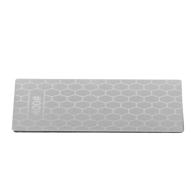 Pierre à aiguiser diamantée rectangulaire, plaque d'affûtage de couteaux diamantée, pierre à aiguiser, meule, outil de meulage gray