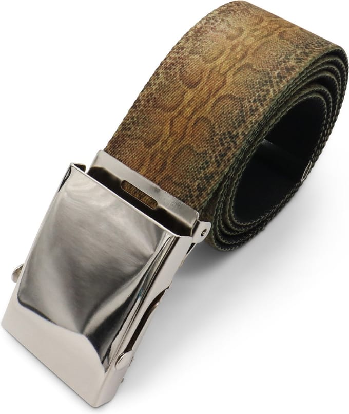 Safekeepers koppelriem - Canvas riem - military belt - licht bruin prent
