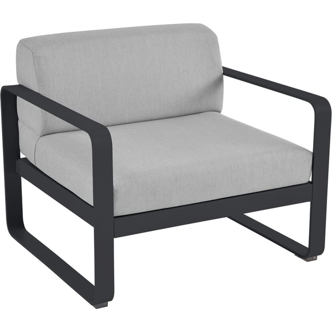 Fermob BELLEVIE fauteuil - 47 antraciet mat - 79 Flanelgrijs