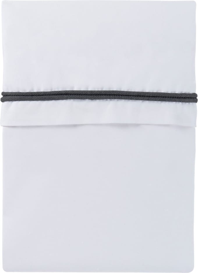 Baby's Only Ledikant laken gebreide bies - Antraciet/Wit - 120x150 cm - 100% egyptisch katoen