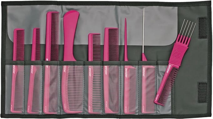 Jaguar - A-Line - Kammenset Incl. Etui - 9-Delig - Metallic Pink