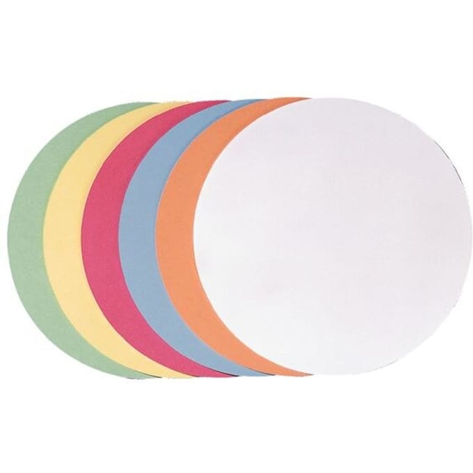 FRANKEN moderatiekaarten rond 140mm, gekleurd assortiment