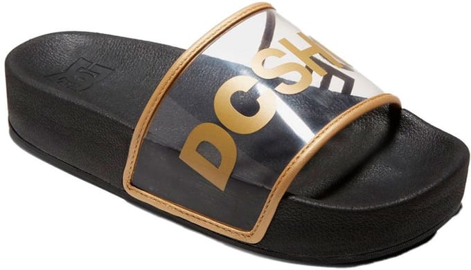 Dc Shoes Slider Platform Se Slippers Zwart EU 38 Vrouw