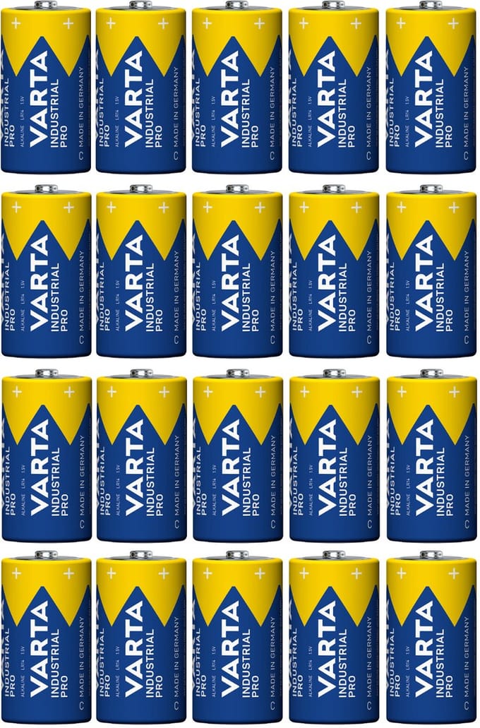 Varta Industrial LR14 C alkaline batterij 7800mAh - 20 stuk
