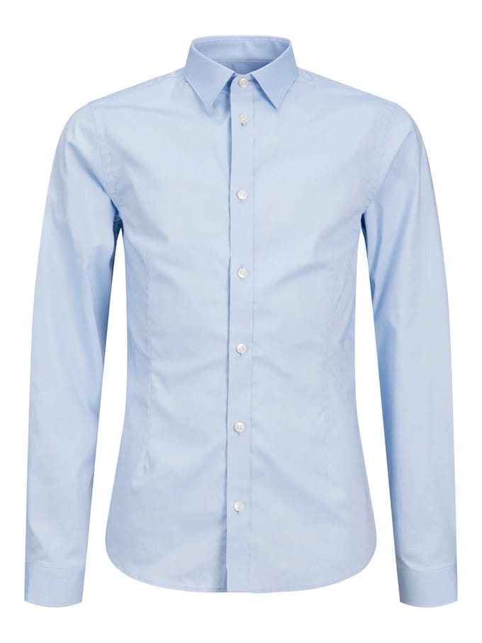 JACK & JONES- JPRPARMA SHIRT L/S NOOS JNR - Jongens - Blouse