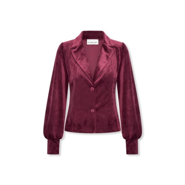 Helena Hart 7640 blazer lora velour wine
