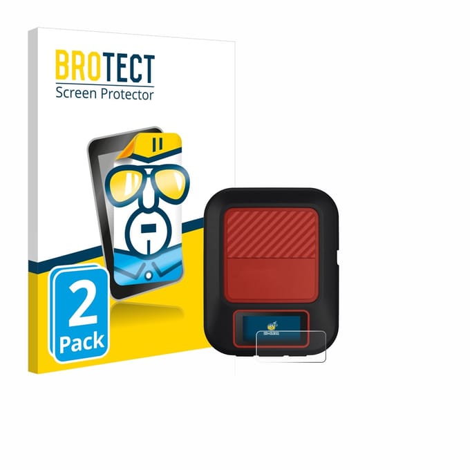 BROTECT - Screenprotector voor Garmin inReach Messenger Plus - Folie Beschermfolie transparant 2 Stuks