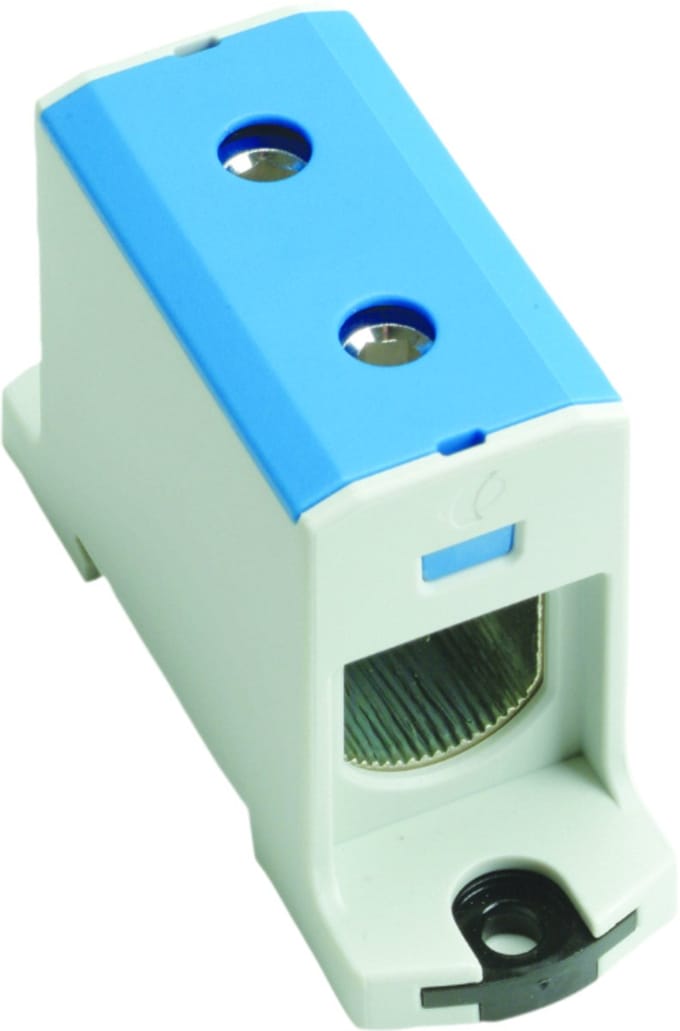 Hager Aansluitklem voor aluminium en koperleidingen, 25mm²-150mm², blauw K150AN