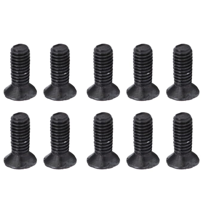 50 stuks verzonken kruiskopschroeven DIN 965 zwart gegalvaniseerd machine schroef assortimentset M3x 6
