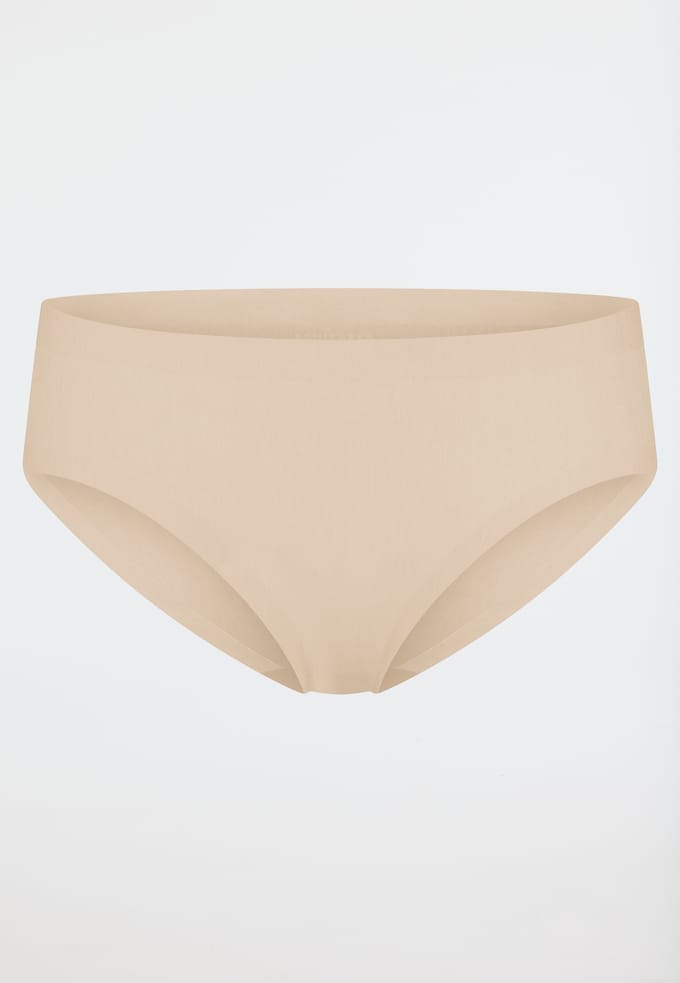 Schiesser Slip naadloos - Invisible Cotton Dames Onderbroek - zand beige