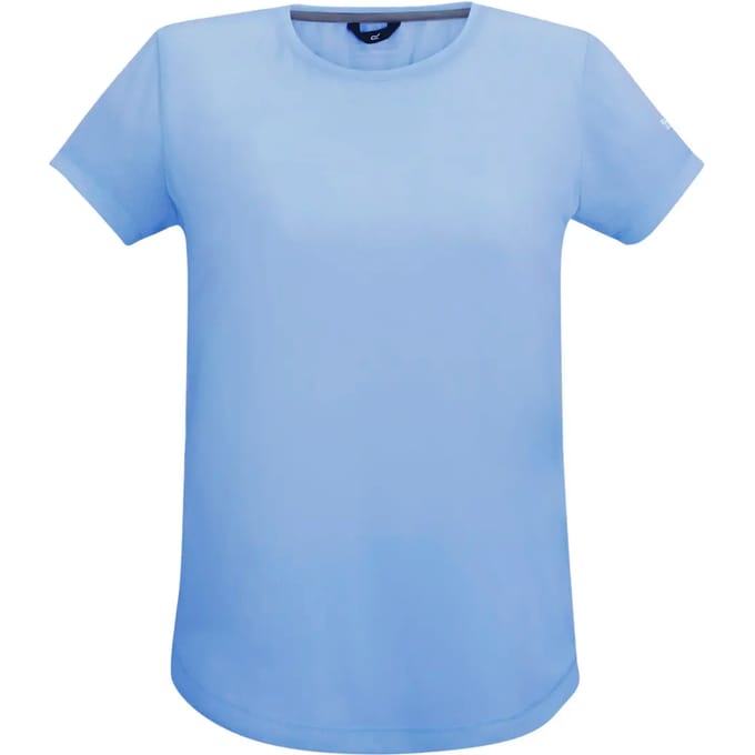 Mindo dames T-shirt met korte mouwen en anti-insectenprint van mesh