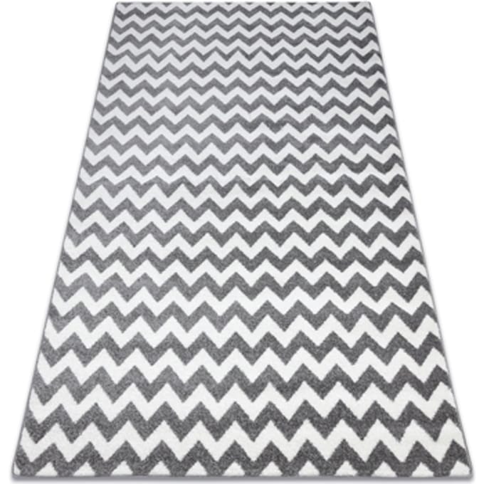 Kleden Rugsx Tapijt SKETCH - F561 grijs /wit - 140x190 cm