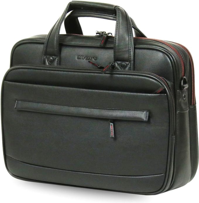 Davidt's Oran Synthetic Multifunction Bag 15,6" black - Laptoptas Aktetas Werktas Zwart